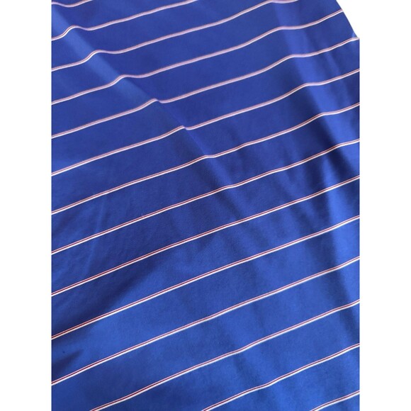 Turtleson Polo Shirt Men's Extra Large Blue Striped Long Sleeve Golf Performance - Picture 8 of 9